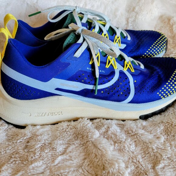 Size 7 - Mens Nike React Pegasus Trail 4 Blue - Only Worn Once! - Picture 8 of 8